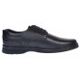 Pantofi barbati casual din piele naturala pe calapod lat Negru GKR6XN